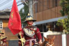 ทน.แม่สอด ร่วมพิธีอัญเชิญพระบรมรูปหล่อสมเด็จพระเจ้าตากสินมหาราช (ทรงม้า) ประดิษฐาน ณ วงเวียนแยกอุ้มผาง อำเภอแม่สอด จังหวัดตาก