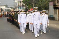 ทน.แม่สอด ร่วมพิธีอัญเชิญพระบรมรูปหล่อสมเด็จพระเจ้าตากสินมหาราช (ทรงม้า) ประดิษฐาน ณ วงเวียนแยกอุ้มผาง อำเภอแม่สอด จังหวัดตาก