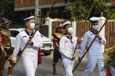 ทน.แม่สอด ร่วมพิธีอัญเชิญพระบรมรูปหล่อสมเด็จพระเจ้าตากสินมหาราช (ทรงม้า) ประดิษฐาน ณ วงเวียนแยกอุ้มผาง อำเภอแม่สอด จังหวัดตาก