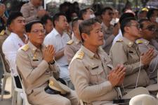 ทน.แม่สอด ร่วมพิธีอัญเชิญพระบรมรูปหล่อสมเด็จพระเจ้าตากสินมหาราช (ทรงม้า) ประดิษฐาน ณ วงเวียนแยกอุ้มผาง อำเภอแม่สอด จังหวัดตาก