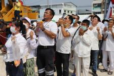 ทน.แม่สอด ร่วมพิธีอัญเชิญพระบรมรูปหล่อสมเด็จพระเจ้าตากสินมหาราช (ทรงม้า) ประดิษฐาน ณ วงเวียนแยกอุ้มผาง อำเภอแม่สอด จังหวัดตาก