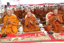 ทน.แม่สอด ร่วมพิธีอัญเชิญพระบรมรูปหล่อสมเด็จพระเจ้าตากสินมหาราช (ทรงม้า) ประดิษฐาน ณ วงเวียนแยกอุ้มผาง อำเภอแม่สอด จังหวัดตาก