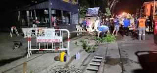 ทน.แม่สอด ลงพื้นที่สำรวจจากผลกระทบของพายุฤดูร้อน 