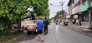 ทน.แม่สอด ลงพื้นที่สำรวจจากผลกระทบของพายุฤดูร้อน 