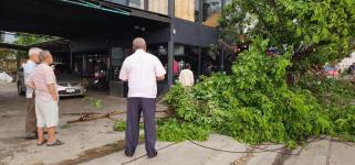 ทน.แม่สอด ลงพื้นที่สำรวจจากผลกระทบของพายุฤดูร้อน 