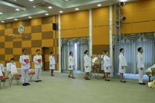 เทศบาลนครแม่สอด จัดพิธีรับพระราชทานเครื่องราชอิสริยาภรณ์ อันเป็นที่เชิดชูยิ่งช้างเผือก และเครื่องราชอิสริยาภรณ์อันมีเกียรติยศยิ่งมงกุฎไทย