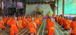 ทน.แม่สอด เข้าร่วมพิธีบรรพชาสามเณร เพื่อศึกษาพระปริยัติธรรม ประจำปี 2566