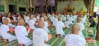 ทน.แม่สอด เข้าร่วมพิธีบรรพชาสามเณร เพื่อศึกษาพระปริยัติธรรม ประจำปี 2566