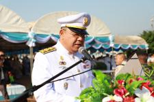 เทศบาลนครแม่สอด ร่วมงานรัฐพิธีและการวางพานพุ่มดอกไม้สด เนื่องในวันยุทธหัตถี