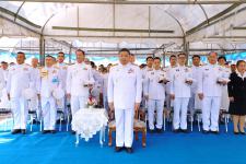 เทศบาลนครแม่สอด ร่วมงานรัฐพิธีและการวางพานพุ่มดอกไม้สด เนื่องในวันยุทธหัตถี