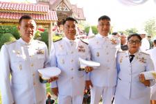 เทศบาลนครแม่สอด ร่วมงานรัฐพิธีและการวางพานพุ่มดอกไม้สด เนื่องในวันยุทธหัตถี