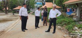 ทน.แม่สอด ลงพื้นที่ติดตามความคืบหน้างานก่อสร้างพระตำหนัก สมเด็จพระนเรศวรมหาราช และศาลหลักเมือง