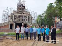 ทน.แม่สอด ลงพื้นที่ติดตามความคืบหน้างานก่อสร้างพระตำหนักสมเด็จพระนเรศวรมหาราช และศาลหลักเมือง