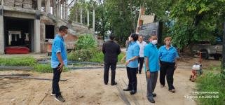ทน.แม่สอด ลงพื้นที่ติดตามความคืบหน้างานก่อสร้างพระตำหนักสมเด็จพระนเรศวรมหาราช และศาลหลักเมือง