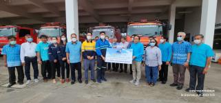 ทน.แม่สอด รับมอบหน้ากากป้องกันสารพิษและแว่นตา จากบริษัท คลีน แพลนนิ่ง จำกัด