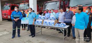 ทน.แม่สอด รับมอบหน้ากากป้องกันสารพิษและแว่นตา จากบริษัท คลีน แพลนนิ่ง จำกัด