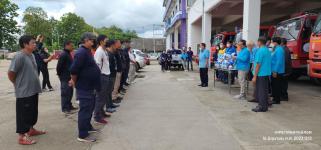 ทน.แม่สอด รับมอบหน้ากากป้องกันสารพิษและแว่นตา จากบริษัท คลีน แพลนนิ่ง จำกัด