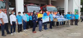 ทน.แม่สอด รับมอบหน้ากากป้องกันสารพิษและแว่นตา จากบริษัท คลีน แพลนนิ่ง จำกัด