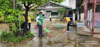 ทน.แม่สอด ร่วมกิจกรรมโครงการรณรงค์ 3 เก็บ 3 โรค บริเวณวัดดอนแก้ว 