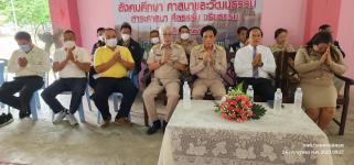 ทน.แม่สอด ร่วมพิธีหล่อเทียนจำนำพรรษา โรงเรียนเทศบาลวัดดอนแก้ว ประจำปีการศึกษา 2566