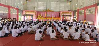 ทน.แม่สอด ร่วมพิธีหล่อเทียนจำนำพรรษา โรงเรียนเทศบาลวัดดอนแก้ว ประจำปีการศึกษา 2566