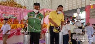 ทน.แม่สอด ร่วมพิธีหล่อเทียนจำนำพรรษา โรงเรียนเทศบาลวัดดอนแก้ว ประจำปีการศึกษา 2566