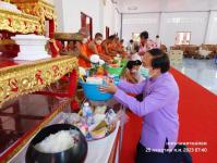 ทน.แม่สอด ร่วมประกอบพิธีทำบุญศาลาธรรมสังเวชหลังใหม่ ณ วัดตรีรัตนาราม
