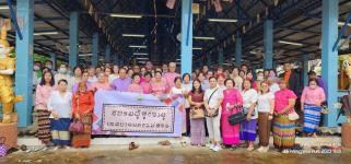 ทน.แม่สอด ร่วมพิธีถวายเทียนจำนำพรรษา ชมรมผู้สูงอายุเทศบาลนครแม่สอด