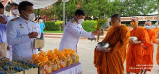 ทน.แม่สอด เข้าร่วมพิธีทำบุญตักบาตรและถวายพระพรชัยมงคลสมเด็จพระนางเจ้าสิริกิติ์ พระบรมราชินีนาถ พระบรมราชชนนี  พันปีหลวง 12 สิงหาคม 2566