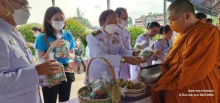 ทน.แม่สอด เข้าร่วมพิธีทำบุญตักบาตรและถวายพระพรชัยมงคลสมเด็จพระนางเจ้าสิริกิติ์ พระบรมราชินีนาถ พระบรมราชชนนี  พันปีหลวง 12 สิงหาคม 2566