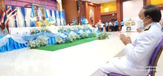 ทน.แม่สอด เข้าร่วมพิธีทำบุญตักบาตรและถวายพระพรชัยมงคลสมเด็จพระนางเจ้าสิริกิติ์ พระบรมราชินีนาถ พระบรมราชชนนี  พันปีหลวง 12 สิงหาคม 2566