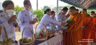 ทน.แม่สอด เข้าร่วมพิธีทำบุญตักบาตรและถวายพระพรชัยมงคลสมเด็จพระนางเจ้าสิริกิติ์ พระบรมราชินีนาถ พระบรมราชชนนี  พันปีหลวง 12 สิงหาคม 2566