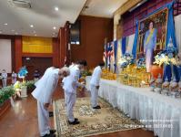 ทน.แม่สอด เข้าร่วมพิธีทำบุญตักบาตรและถวายพระพรชัยมงคลสมเด็จพระนางเจ้าสิริกิติ์ พระบรมราชินีนาถ พระบรมราชชนนี  พันปีหลวง 12 สิงหาคม 2566