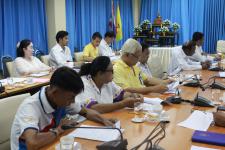 ประชุมผู้บริหาร สมาชิกสภาเทศบาลและหัวหน้าส่วนราชการ เทศบาลนครแม่สอด ครั้งที่ 10/2559