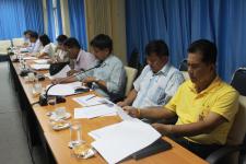 ประชุมผู้บริหาร สมาชิกสภาเทศบาลและหัวหน้าส่วนราชการ เทศบาลนครแม่สอด ครั้งที่ 10/2559