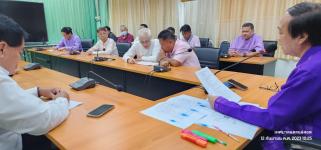 ทน.แม่สอด จัดประชุมติดตามโครงการก่อสร้างระบบสาธารณูปโภคประจำปีงบประมาณ 2566