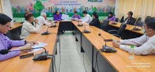 ทน.แม่สอด จัดประชุมติดตามโครงการก่อสร้างระบบสาธารณูปโภคประจำปีงบประมาณ 2566