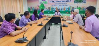ทน.แม่สอด ต้อนรับพช.แม่สอด ประชุมหารือการดำเนินการ    น้อมนำแนวพระราชดำริฯ สู่ปฎิบัติการปลูกผักสวนครัวเพื่อสร้างความมั่นคงทางด้านอาหาร ประจำปี 2566