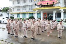 ทน.แม่สอด จัดกิจกรรมเคารพธงชาติ เนื่องในวันพระราชทานธงชาติไทย