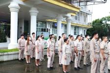 ทน.แม่สอด จัดกิจกรรมเคารพธงชาติ เนื่องในวันพระราชทานธงชาติไทย