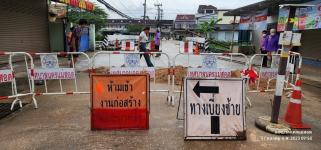 ทน.แม่สอด ลงพื้นที่ติดตามความเรียบร้อยการซ่อมแซมคอสะพานร่วมแรง 