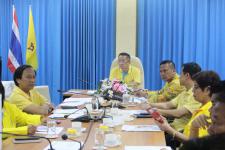 ประชุมผู้บริหาร สมาชิกสภาเทศบาลและหัวหน้าส่วนราชการ เทศบาลนครแม่สอด ครั้งที่ ๙/๒๕๕๙