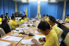 ประชุมผู้บริหาร สมาชิกสภาเทศบาลและหัวหน้าส่วนราชการ เทศบาลนครแม่สอด ครั้งที่ ๙/๒๕๕๙