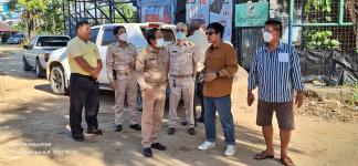 ทน.แม่สอด ลงพื้นที่ติดตามความคืบหน้าโครงการที่กำลังดำเนินการก่อสร้างและปรับปรุง