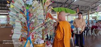 ทน.แม่สอด เข้าร่วมพิธีทำบุญทอดผ้าป่าสามัคคี ชุมชนสักทอง