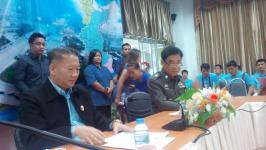 นายกฝอ ต้อนรับ ผู้บังคับการศูนย์ฝึกอบรมตำรวจภูธรภาค 5 และคณะนักเรียนสารวัตร ศึกษาเขตพัฒนาเศรษฐกิจพิเศษตาก(แม่สอด-พบพระ-แม่ระมาด)