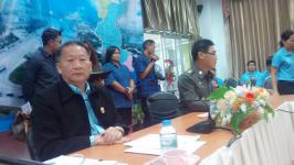 นายกฝอ ต้อนรับ ผู้บังคับการศูนย์ฝึกอบรมตำรวจภูธรภาค 5 และคณะนักเรียนสารวัตร ศึกษาเขตพัฒนาเศรษฐกิจพิเศษตาก(แม่สอด-พบพระ-แม่ระมาด)