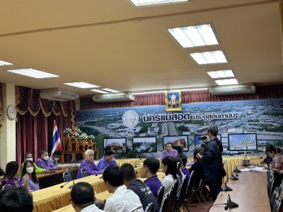 ทน.แม่สอด มอบนโยบาย และให้โอวาทแก่พนักงานจ้างตามภารกิจบรรจุแต่งตั้งใหม่