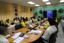 เทศบาลนครแม่สอด เชิญผู้บริหารอปท. 14 ตำบลในเขตพัฒนาเศรษฐกิจพิเศษตาก ประชุมซักซ้อมแนวทาง ปัญหาและอุปสรรคการปฏิบัติงานตามกฎหมายและระเบียบกระทรวงมหาดไทย