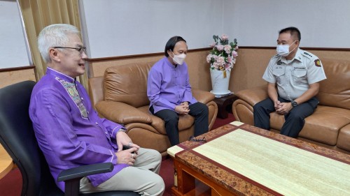 ทน.แม่สอด ต้อนรับ นายศุภชัย ศรีกอง ผู้บัญชาการเรือนจำอำเภอ  แม่สอด และคณะฯ
